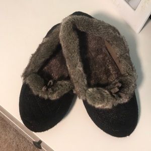 Girls hard soled slippers